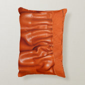 古い革ヴィンテージ車の座席詳細。青、過ぎ去り、 アクセントクッション (裏面(縦))