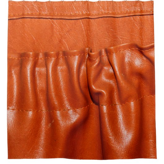 古い革ヴィンテージ車の座席詳細。青、過ぎ去り、 シャワーカーテン (正面)