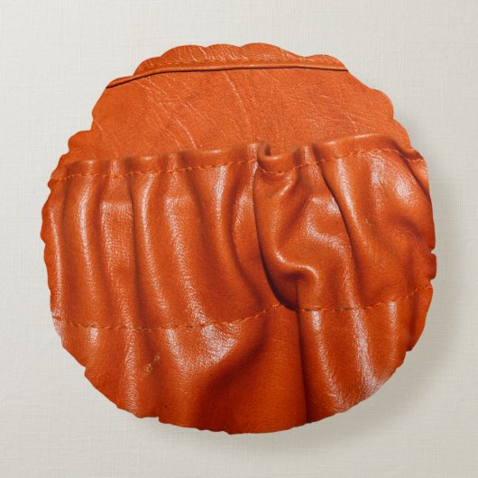 古い革ヴィンテージ車の座席詳細。青、過ぎ去り、 ラウンドクッション (正面)