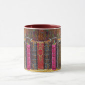 古い革製本マグ マグカップ (中央)