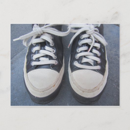 古い靴 ポストカード (正面)