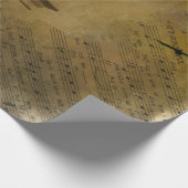 古い音楽とカラス ラッピングペーパー (角)