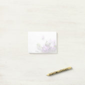 古い音楽にラベンダー色の花 ポストイット (デスク上)