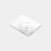 古い音楽にラベンダー色の花 ポストイット (アングル)