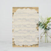 古い音楽紙文房具 便箋 (スタンド正面)