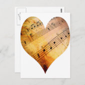 古い音楽 ポストカード (正面/裏面)