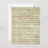 古い音楽 ポストカード (正面/裏面)