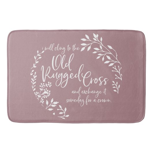 古い頑丈なクロスバスマット バスマット (正面)
