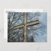古い頑丈な十字架 ポストカード (正面/裏面)