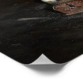 古い顕微鏡 ポスター (角)