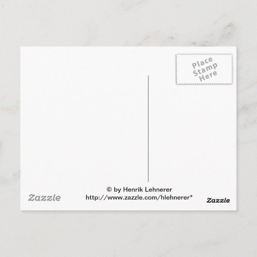 古い顕微鏡 ポストカード (裏面)