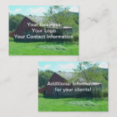 古い風化させた納屋 名刺 (正面/裏面)