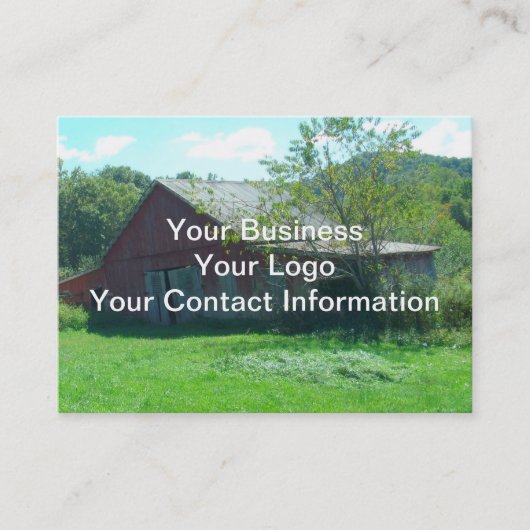 古い風化させた納屋 名刺 (正面)