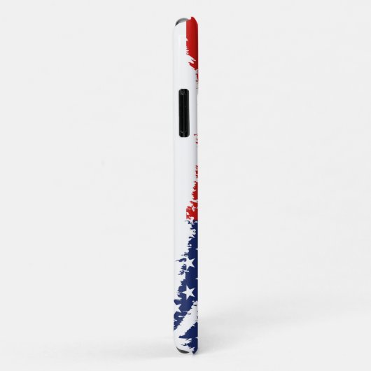 古い風化したグランジ星とストライプ米国国旗 Case-Mate iPhoneケース (裏面/右)