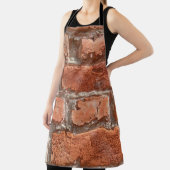 古い風化したレンガのテクスチャ。古い背景 エプロン (インサイチュ)