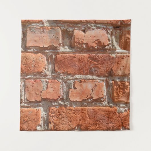 古い風化したレンガのテクスチャ。古い背景  タペストリー (正面)