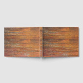 古い風化した木製フローリング ゲストブック (全面)