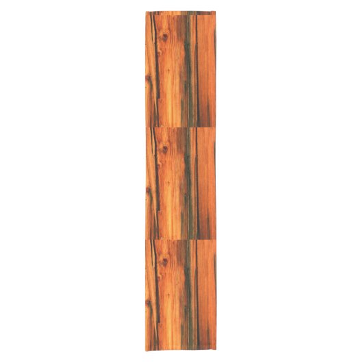 古い風化した納屋の板 ショートテーブルランナー (正面)