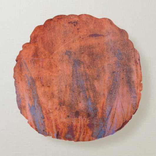 古い風化した錆びたテクスチャ要約、熟成、熟成、 ラウンドクッション (正面)