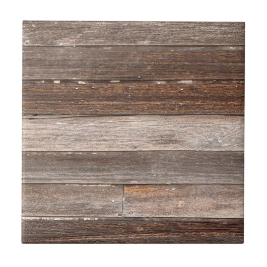 古い風化木造農家外壁 タイル (正面)