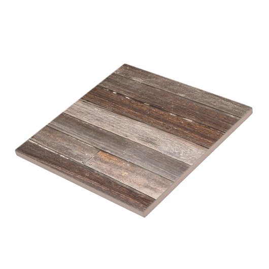 古い風化木造農家外壁 タイル (側面)