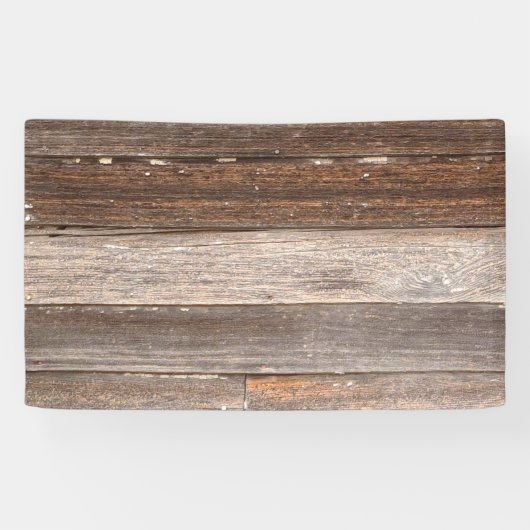 古い風化木造農家外壁 横断幕 (横)