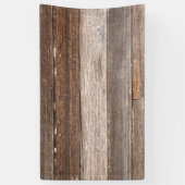 古い風化木造農家外壁 横断幕 (縦)