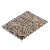 古い風化腐ったひび割れ粗い木G ノートブック (左側)