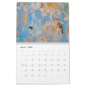 古い風化表面 カレンダー (3月 2027)