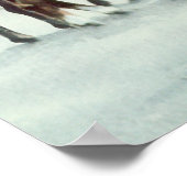 古い風車と馬バイシャロンSHARPE ポスター (角)