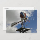 古い風車 ポストカード (正面/裏面)