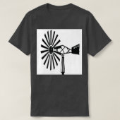 古い風車 Tシャツ (デザイン正面)