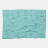 古い飛行機 キッチンタオル (横)