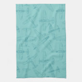 古い飛行機 キッチンタオル (縦)