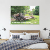 古い馬の組描合 キャンバスプリント (インサイチュ (寝室))