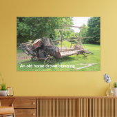 古い馬の組描合 キャンバスプリント (インサイチュ (リビング))