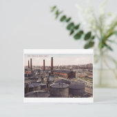 古い馬句-黒い都市-油の工場 ポストカード (スタンド正面)