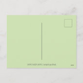 古い魔女ハッピーホーム、たくさんの猫とフクロウのハロウィン シーズンポストカード (裏面)