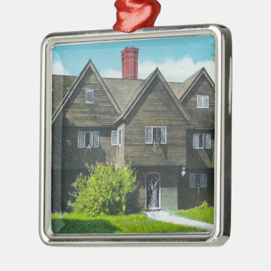 古い魔法使いの家の外観 メタルオーナメント (左)