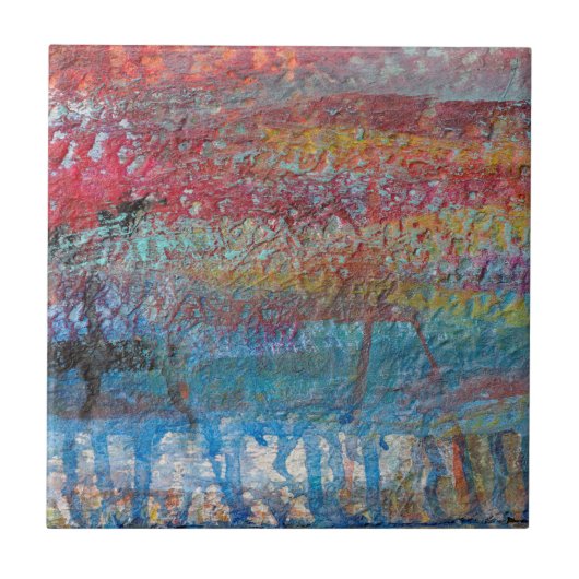 古い魚釣り船|ロックポート（マサチューセッツ） タイル (正面)