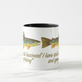 古い魚釣り語 マグカップ (中央)