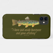 古い魚釣り語 Case-Mate iPhoneケース (裏面(横))