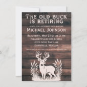 古い鹿は引退する　　素朴な狩猟　引退 招待状 (正面)