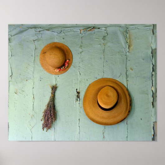 古い麦藁帽子 ポスター (正面)