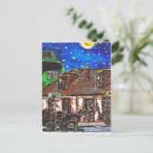 古い黒いスミスのショップフランスのクォーター ポストカード (スタンド正面)