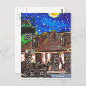 古い黒いスミスのショップフランスのクォーター ポストカード (正面/裏面)