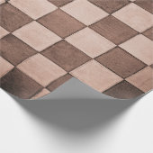 古い黒と白のタイルの石壁のテクスチャの背景 ラッピングペーパー (角)