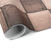 古い黒と白のタイルの石壁のテクスチャの背景 ラッピングペーパー (ロールコーナー)