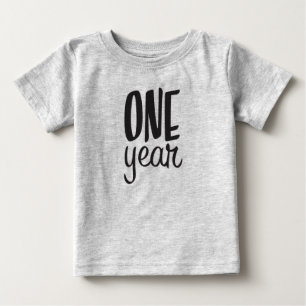 古い1年月の ベビーTシャツ