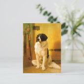 古い1852犬のプリント付き絵画はがき ポストカード (スタンド正面)